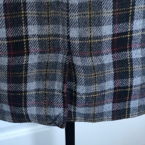 Plaid Wool Skirt - Picture 6 of 7